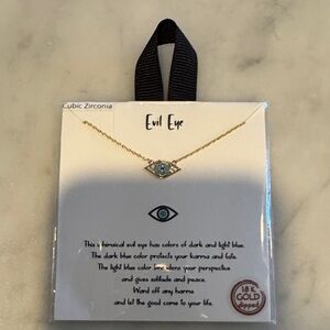 Gold Tone Eye Necklace